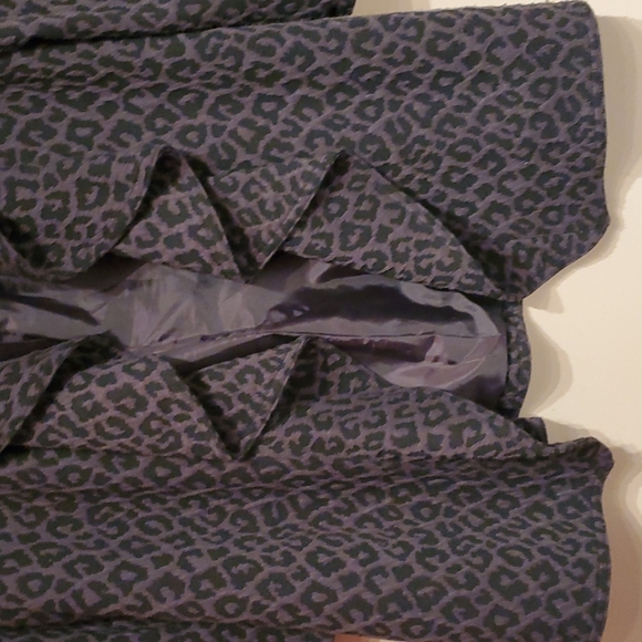 CK cheetah print open front blazer - Picture 4 of 9